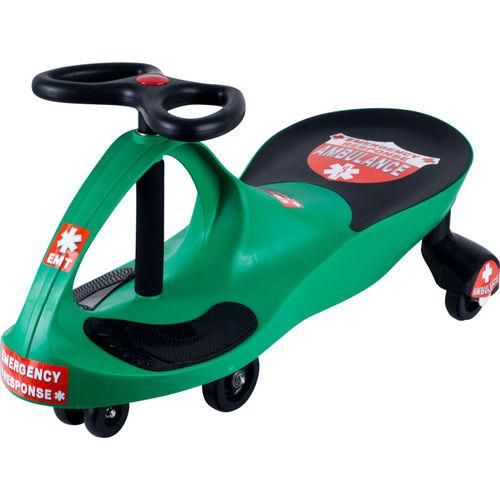 Lil' Rider? Green Responder Ambulance Wiggle Ride-on Car