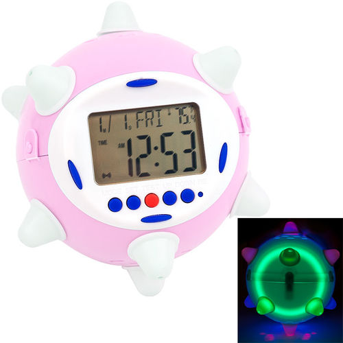 Revolutionary Jump Clock - Bounces, Lights Up & Sings - Pink