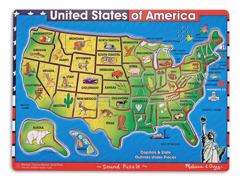 U.S.A. Map Sound Puzzle