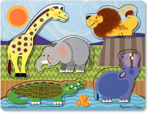 Zoo Animals Touch and Feel Puzzle