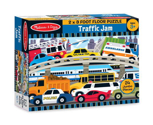 Traffic Jam Floor Puzzle 2'x3'
