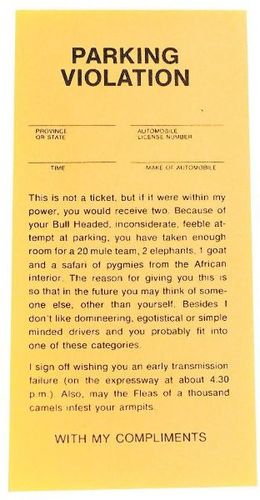 Parking Tickets Case Pack 5