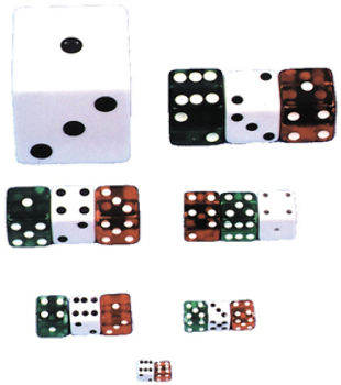 Dice 3/4 Inch Inlaid Case Pack 2