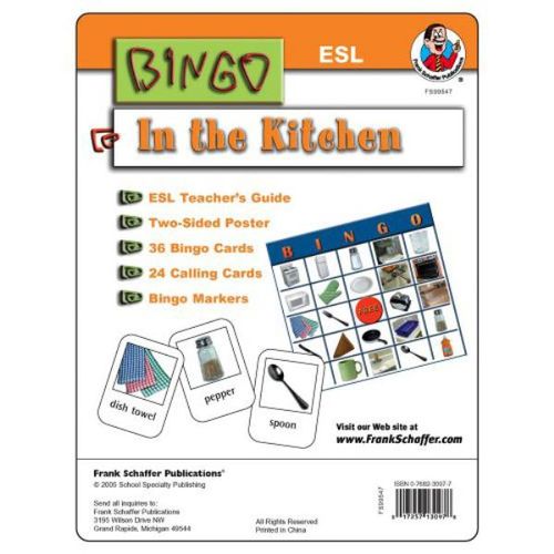 In The Kitchen ESL Bingo Game Kit Case Pack 8