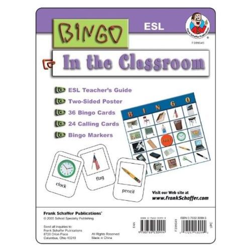 In The Classroom ESL Bingo Game Kit Case Pack 8
