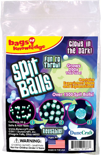 Glow in the Dark Spit Balls Case Pack 36