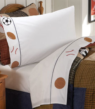 Classic Sports Queen Sheet Set