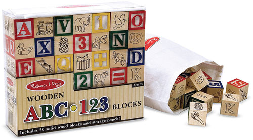 Wooden ABC/123 Blocks