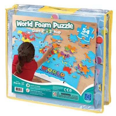 EdIn World Foam Map Puzzle