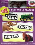 All About Old McDonald's Farm-Circus-Horses DVD w Collectible Toy