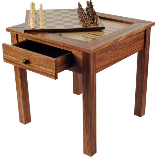 Wood 3 in 1 Chess Backgammon Table by Trademark Games?