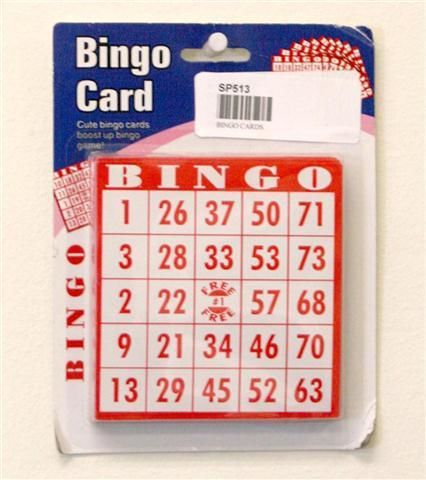 Bingo Cards Case Pack 72