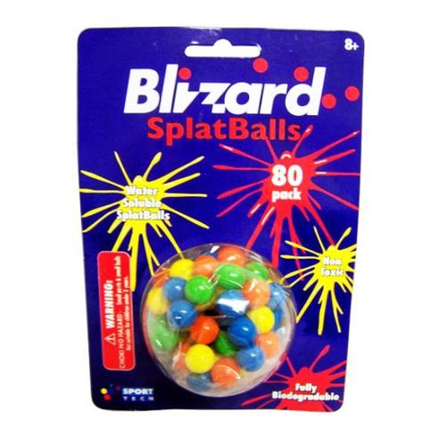 Sport Tech Blizzard SplatBalls 80 Pack Paint Ball Case Pack 36
