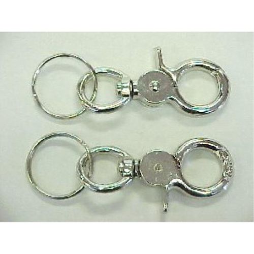 3.5"" Metal Twist and Clip Key Chain Case Pack 72