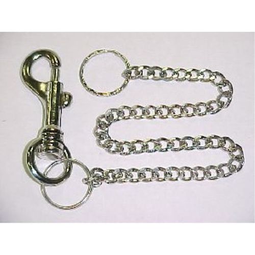 12"" Metal Biker Chain with Clip it Key Chain Case Pack 72