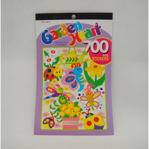700 Pc Garden Heart Stickers Case Pack 36