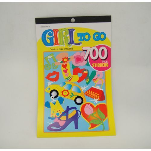 700 Pc Girl On The Go Stickers Case Pack 36