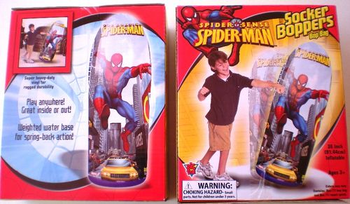 Spider-Man Socker Boppers Bop Bag-36"" Inflatable Case Pack 6