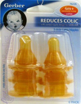 Baby Bottle Nipples 6Pk Case Pack 56