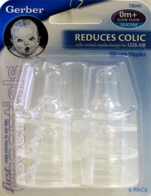 Nipples Silcone Slow 6Pk Case Pack 27