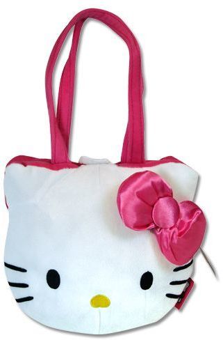 Hello Kitty 9 Plush Head Handbag Purse Embroidery Case Pack 24