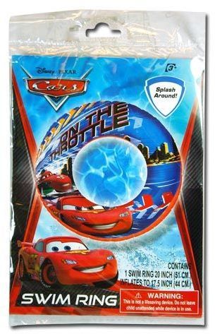 Disney Cars 20 Inch Inflatable Pool Swim Ring Case Pack 36