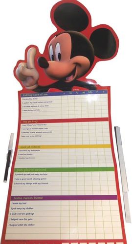 Disney Mickey Blue Jean Growth/Chores Chart Case Pack 144