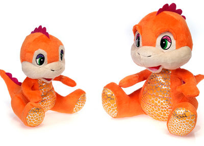 7.5"" Orange Dinosaur Case Pack 24