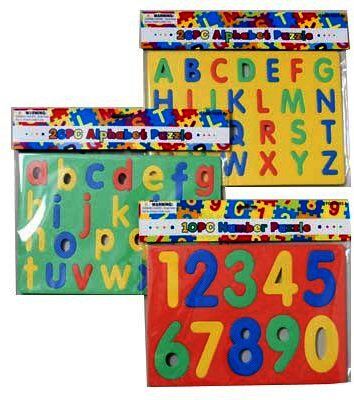 Foam Puzzle Alphabet and Numbers Case Pack 48