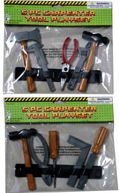 Carpenter Tool Playset 5 Piece Case Pack 36