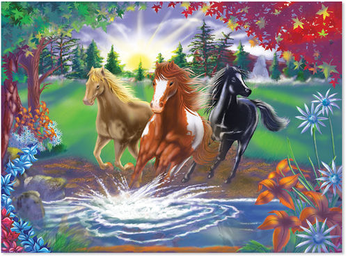 0300 pc River Run Cardboard Jigsaw