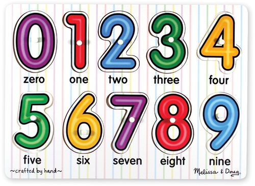 See-Inside Numbers Peg Puzzle