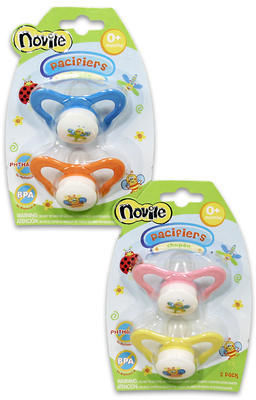 2 Pc Baby Pacifier BPA Free Silocone Case Pack 48