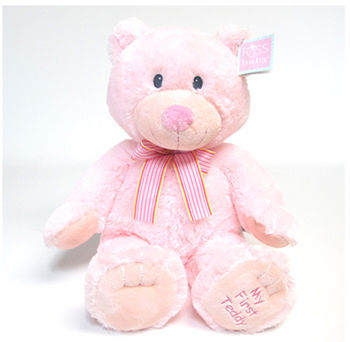 Russ Plush Floppy Pink Bear Case Pack 12