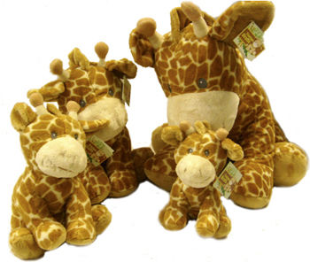 Russ Giraffe 21 Piece Family Plush Assorted Sizes Case Pack 21