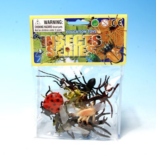 10 Pcs 2.5 Plastic Insects 2 Inch Size Insects Case Pack 36