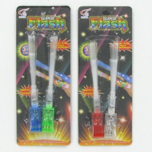 4 Pc Clip On Finger Lights 4 Colors Pointing Finger Fiber Lights Case Pack 72