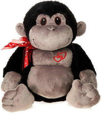 15"" Sitting Gorilla W/Double Heart Emb. Case Pack 6