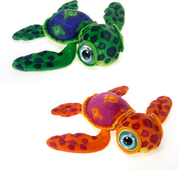 11.5"" 2 Asst. Big Eye Turtle - Grn, Red Case Pack 24