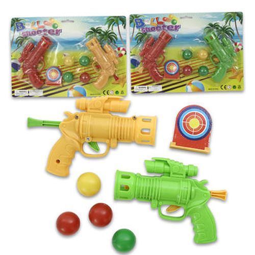 Gun with 4 Balls and Target 2 Piece Case Pack 48