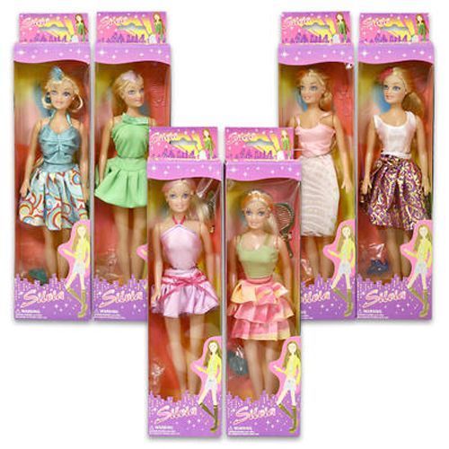 Silvia Colleciton 6 Assorted Doll In Display 11.5"" Case Pack 48