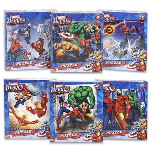 Marvel Heroes Puzzle, 100 Piece 6 Assorted Case Pack 36