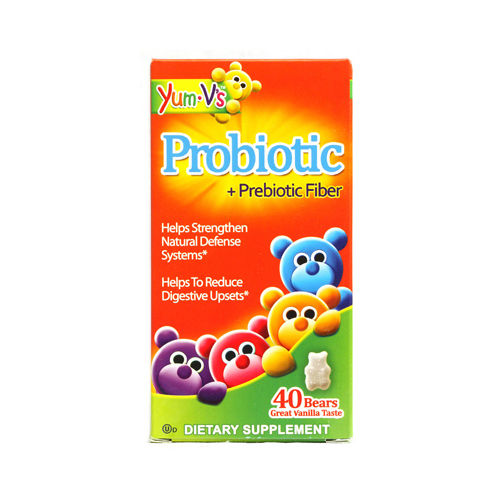 Yum V's Probiotic Plus Prebiotic Fiber Vanilla - 40 Bears