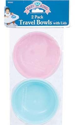 Baby Travel Bowl 2Pk Asst Case Pack 6