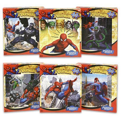 Spiderman Puzzle, 100 Piece 6 Assorted Case Pack 36