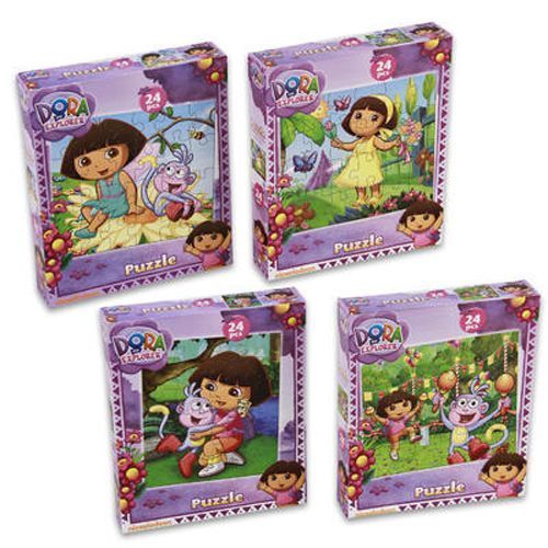 Dora Puzzle, 24 Piece 4 Assorted Case Pack 36