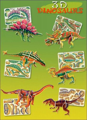Assorted 3D Mini Dinosaur Puzzle Case Pack 200
