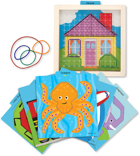 Stretch & Match Geoboard