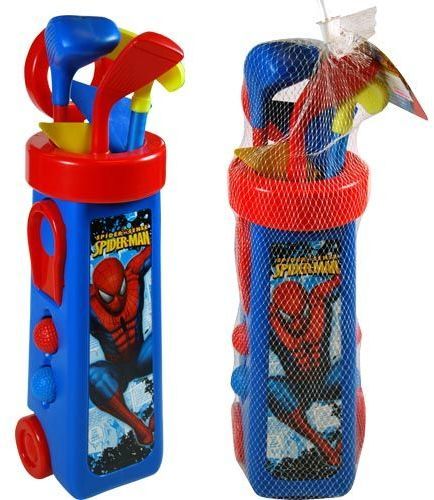 Spiderman Golf With Caddy And 3 Golf Clubs Case Pack 6