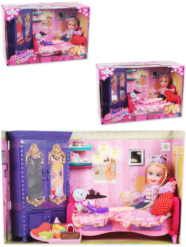 10.5"" Glamorouz Girls Bedroom Set & Accessories Case Pack 12